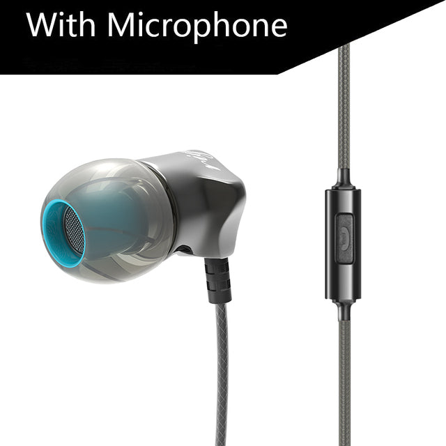 Deep Bass Metal Earphones with Mic