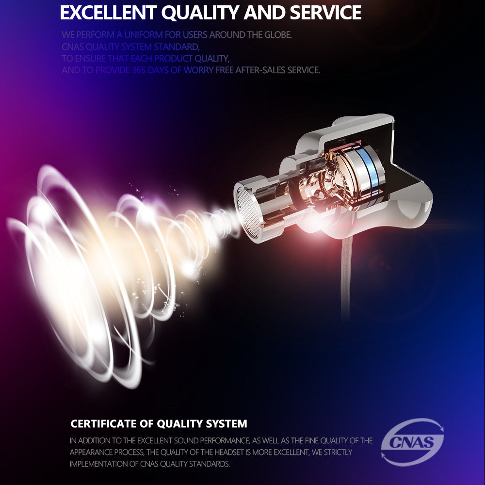 Deep Bass Metal Earphones with Mic